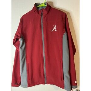 Alabama Crimson Tide Russell Jacket S Men Red Full Zip 100% Poly YGI V4-240